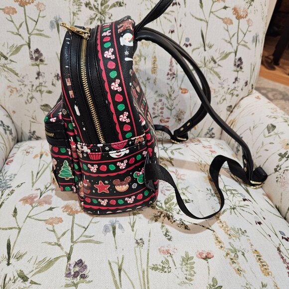 Disney Parks Christmas Snacks Loungefly Backpack - Picture 2 of 7